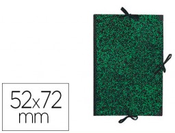 Carpeta con lazos para planos Canson 52x72 cm. kraft mármol verde